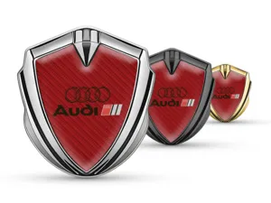 Audi High End Car Logo Badges Modern Look Universal